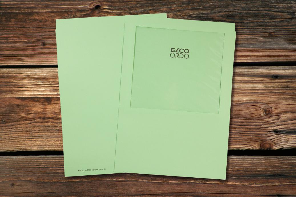 Ordnungsmappen mit Sichtfenster 220x310 mm Hellgrün 120 g/qm